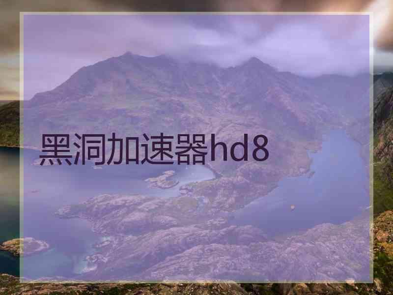 黑洞加速器hd8